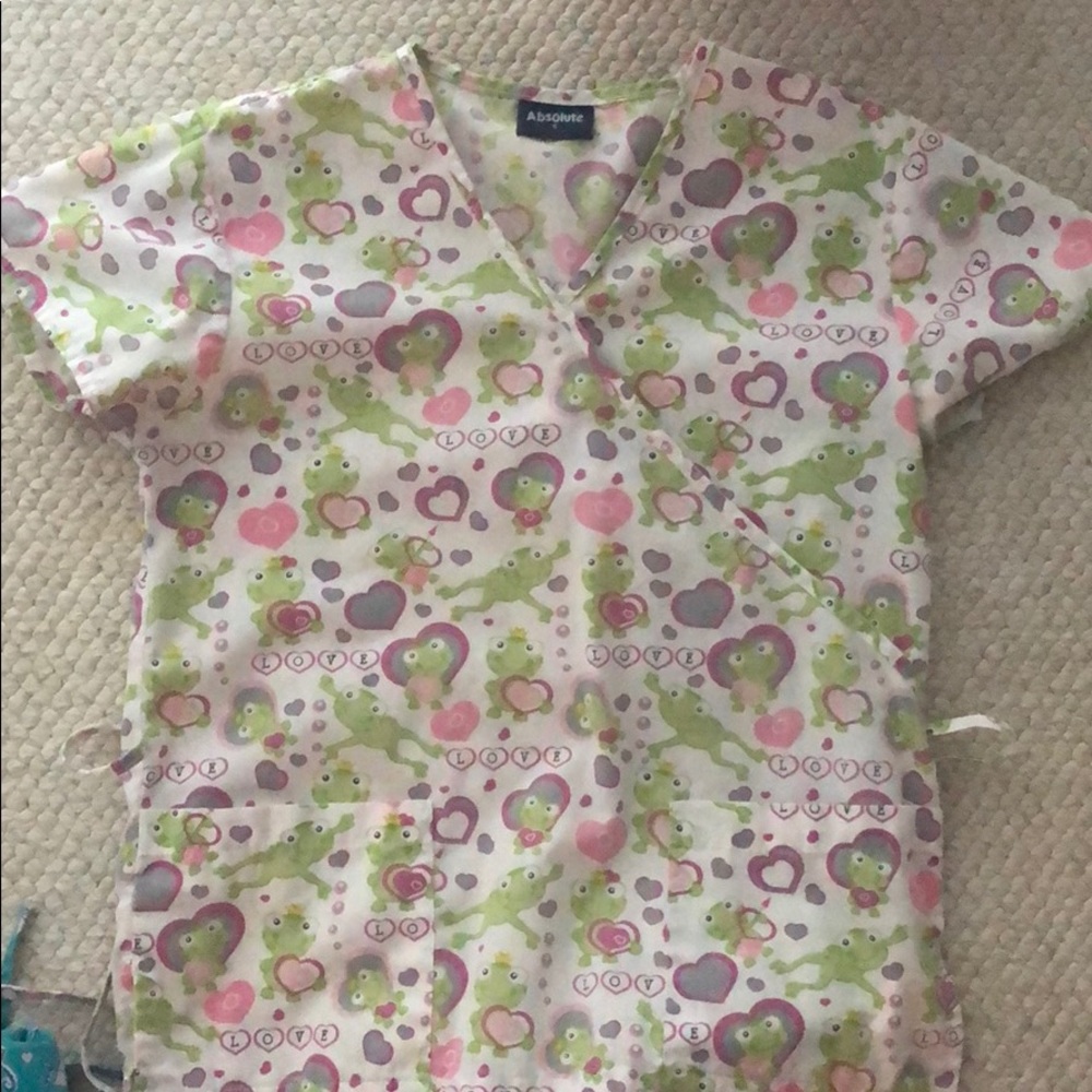 Frog scrub top